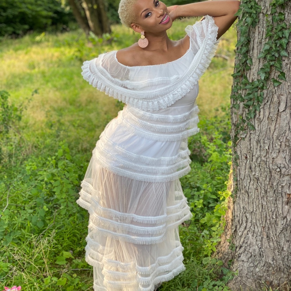 White summer dress